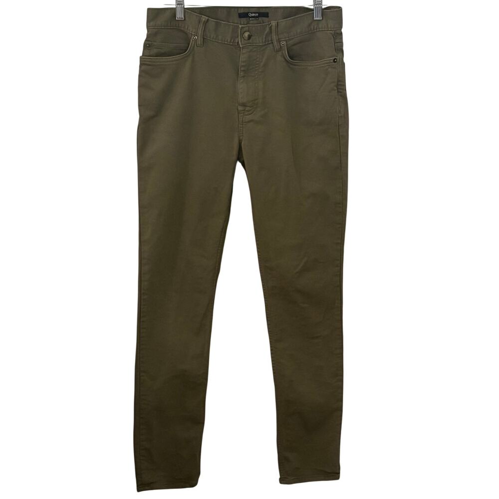 Quince Jeans Pants 32 x 31 Olive Green Army Soft Comfortable